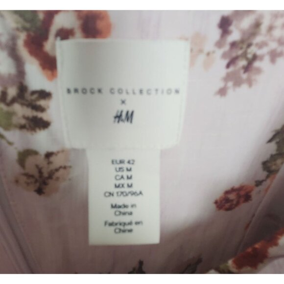 Brock Collection x H&M Women's Sz. M Floral Mini Adjustable Dress - Picture 3 of 8